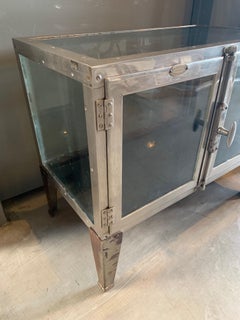 1930s Nickel Tabletop Vitrine