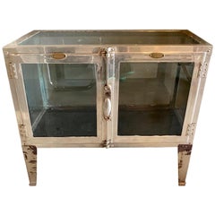 1930s Nickel Tabletop Vitrine