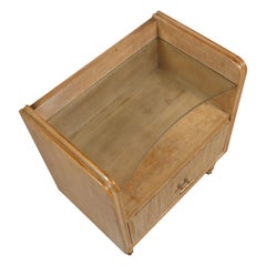 Comodino Art Deco anni '30, attribuito a Gio Ponti, da Cantù Canale Mobili d'Arte