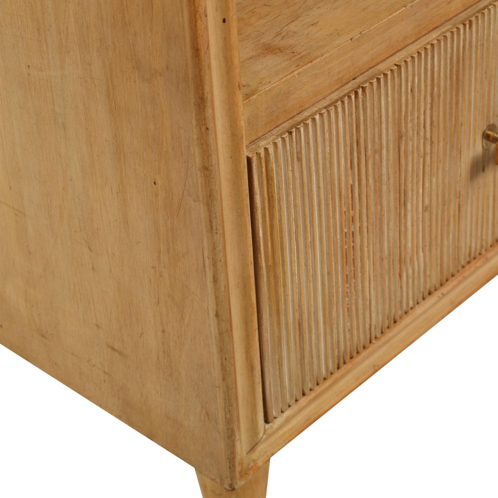Gilt 1930s Nightstand Art Deco, Gio Ponti attributed, from Cantù Canale Mobili d'Arte For Sale
