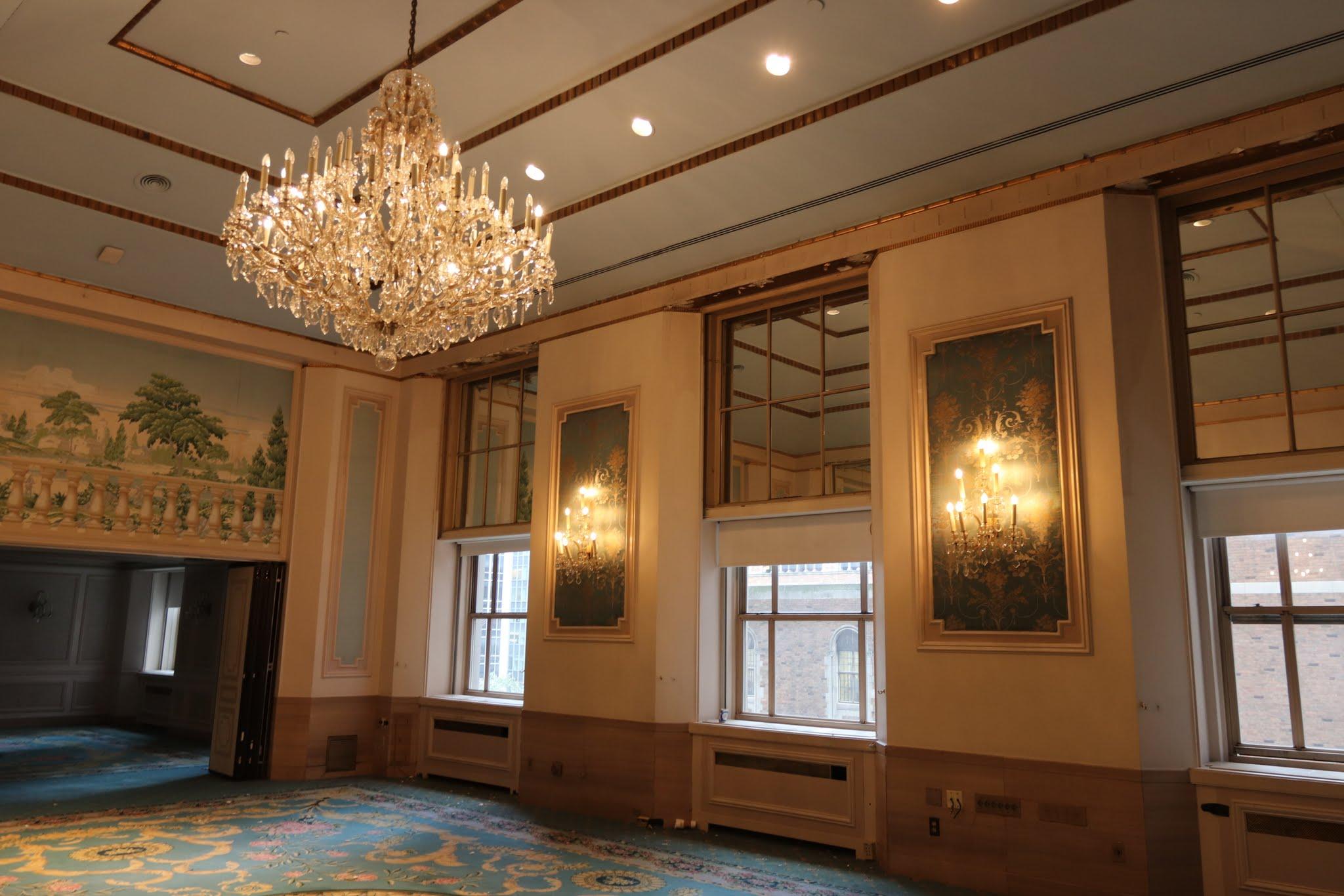 NYC Waldorf Astoria Hotel Chandelier Marie Therese Louis XVI Meeting Room 10
