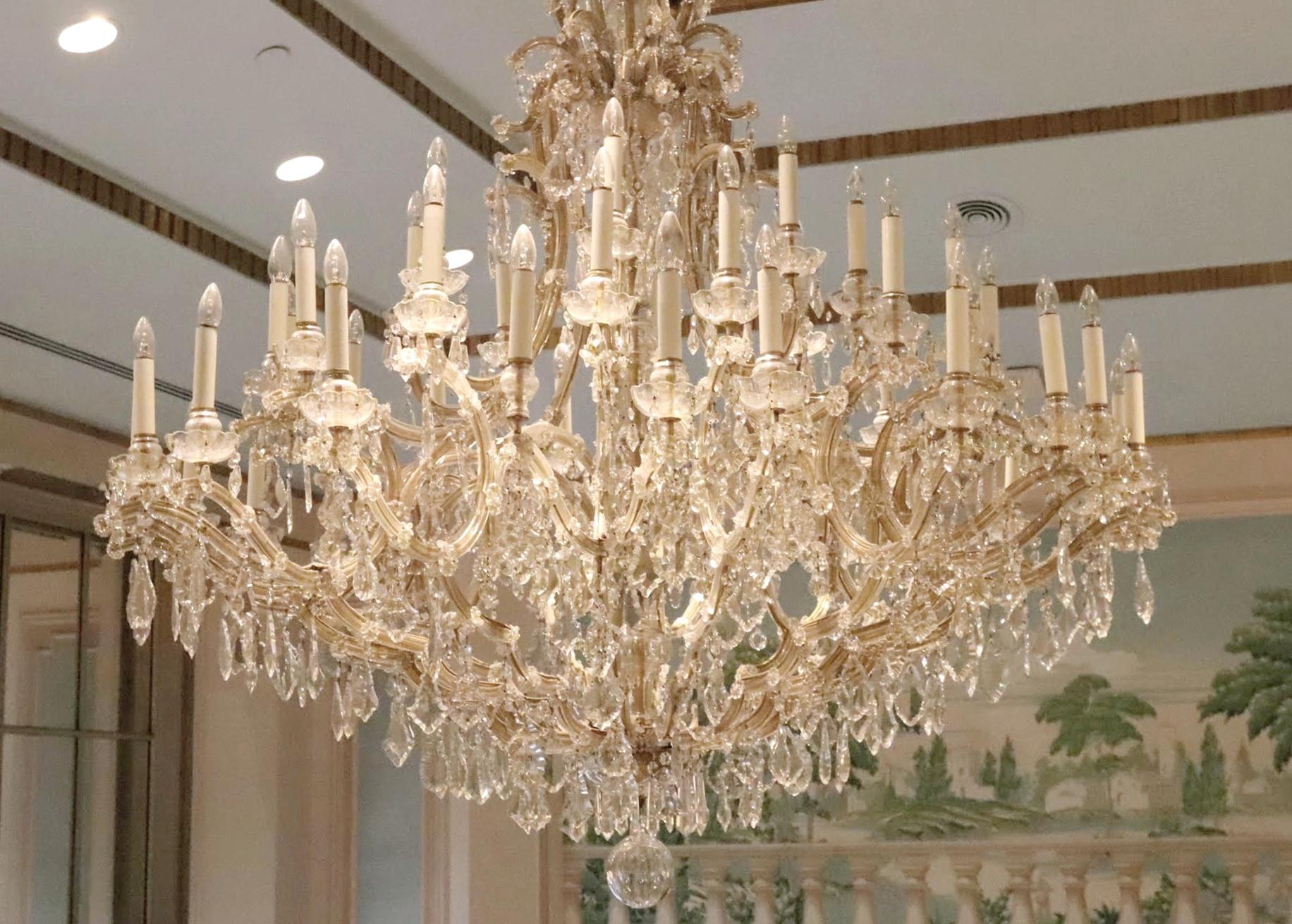 Czech NYC Waldorf Astoria Hotel Chandelier Marie Therese Louis XVI Meeting Room