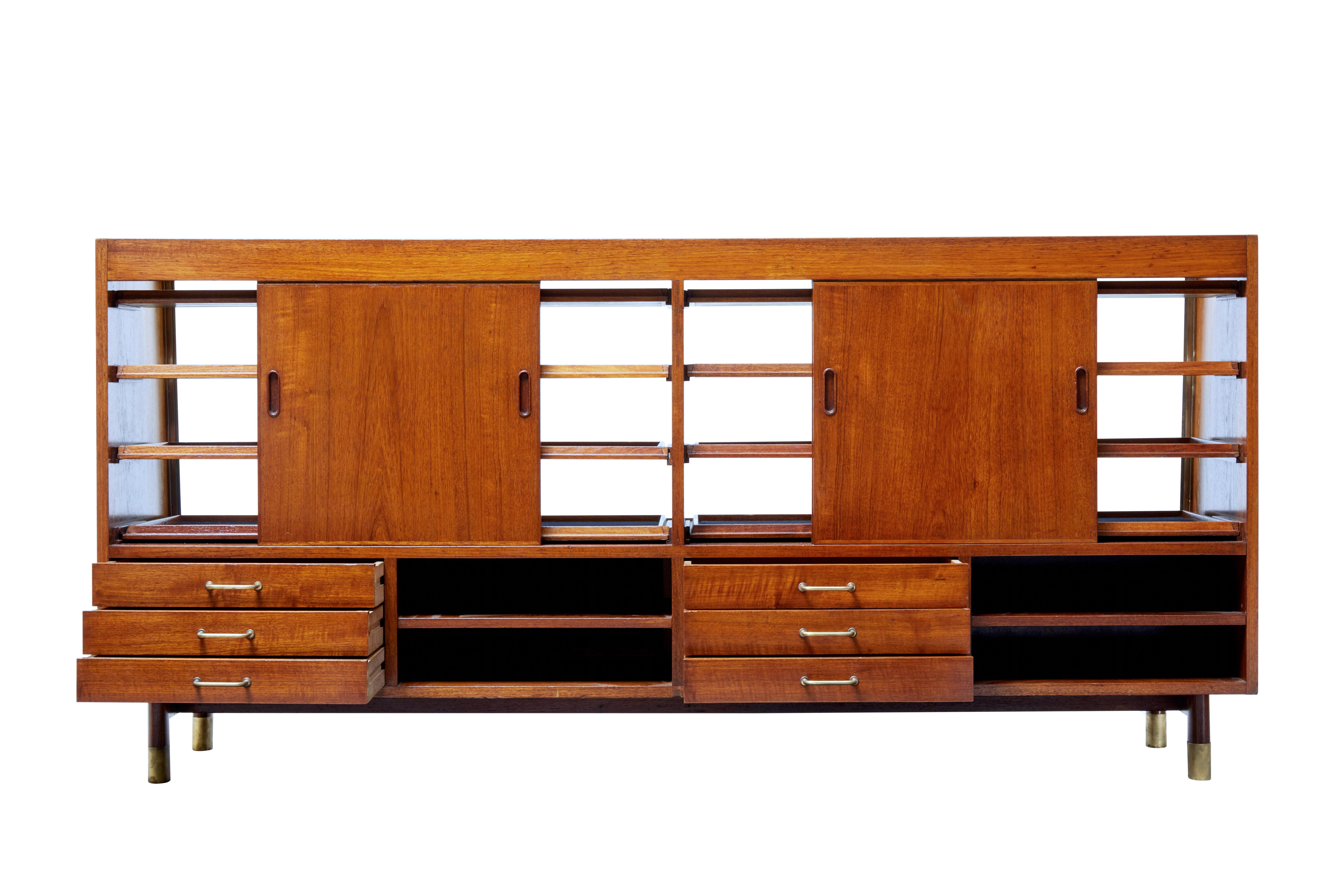 Woodwork 1930's Oak and Teak Glazed Haberdashery Display Cabinet