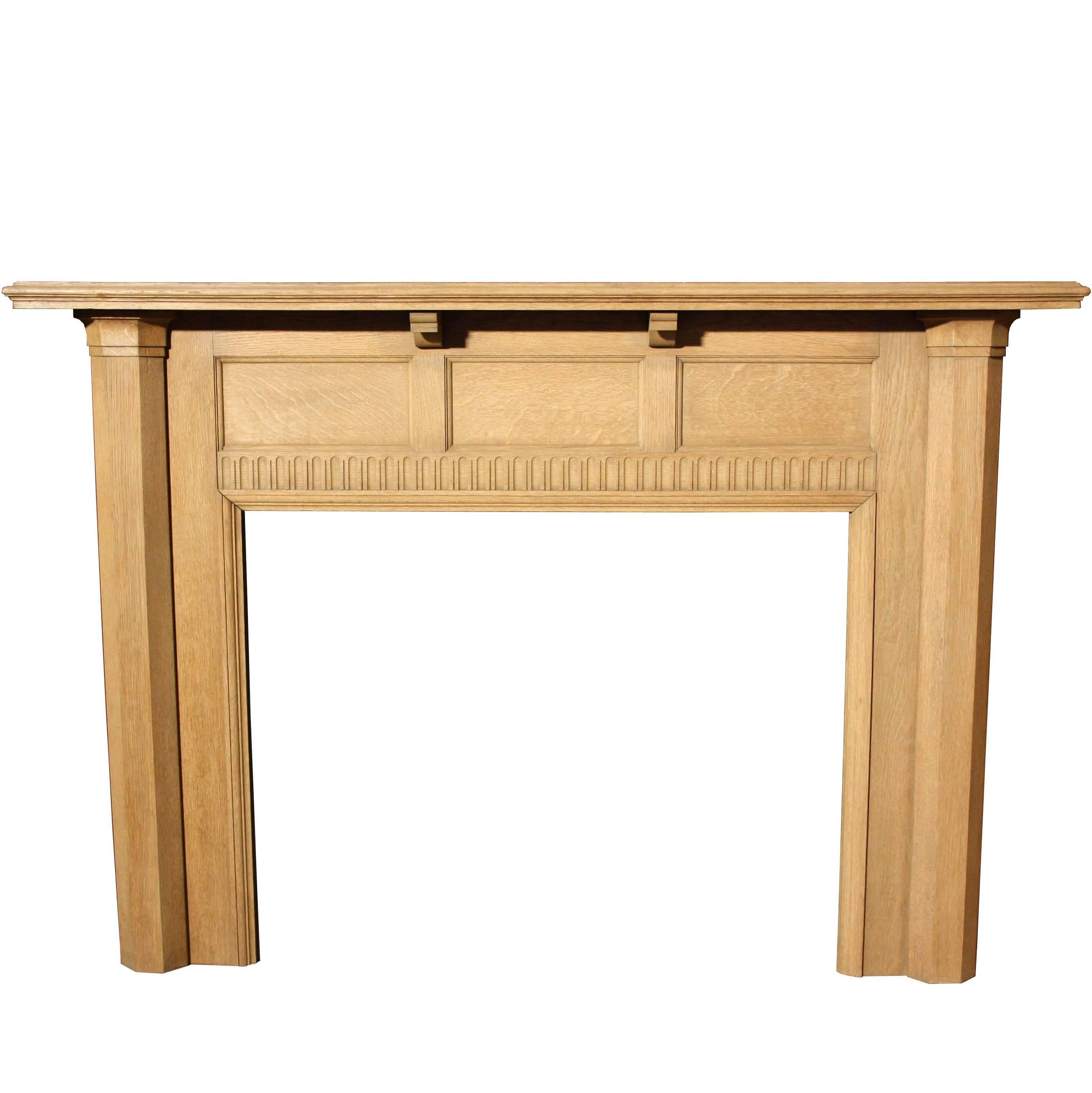1930s Oak Fire Surround Made by Waring and Gillow