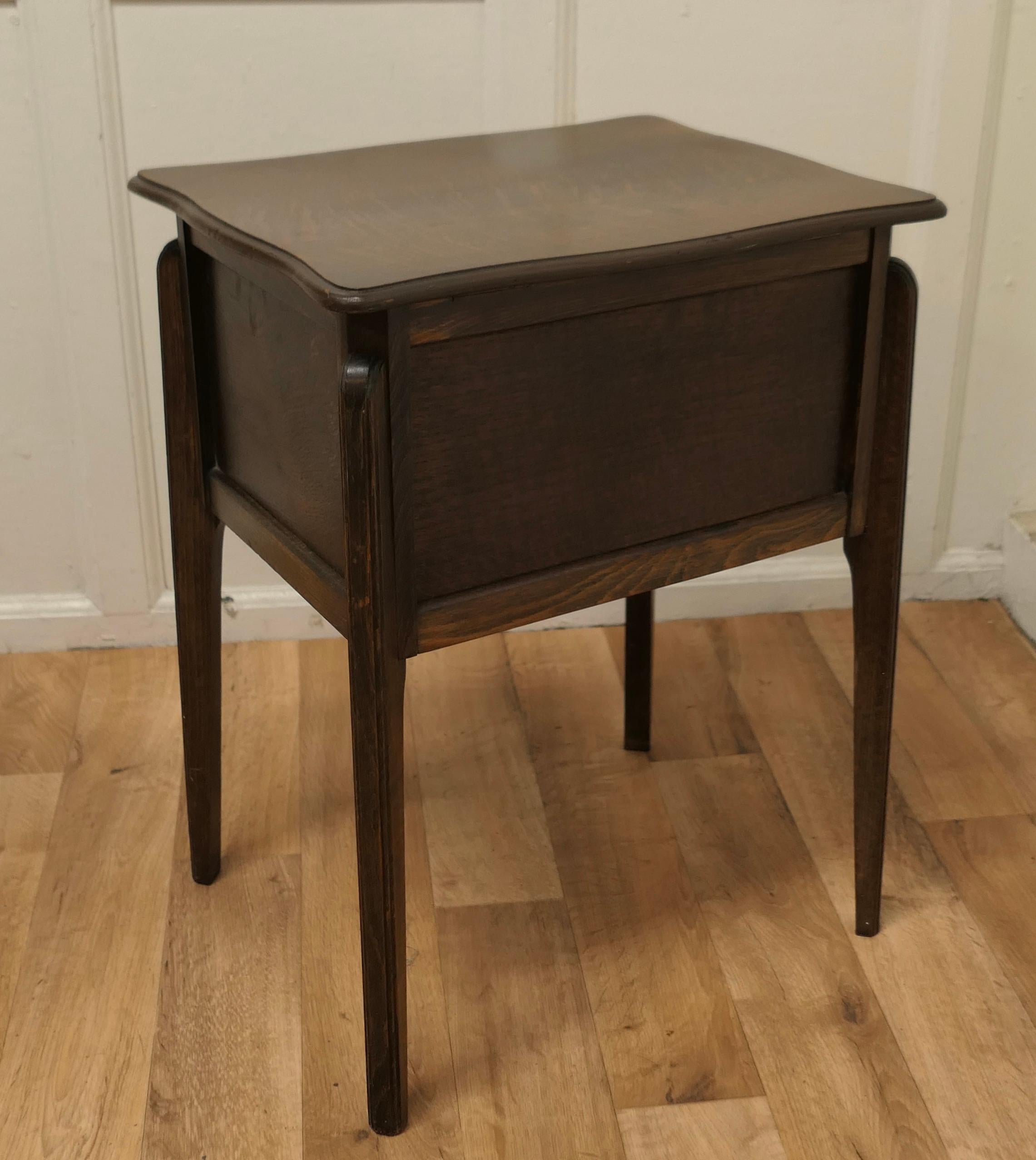 20th Century 1930s Oak Sewing Box Table by Morco For Sale