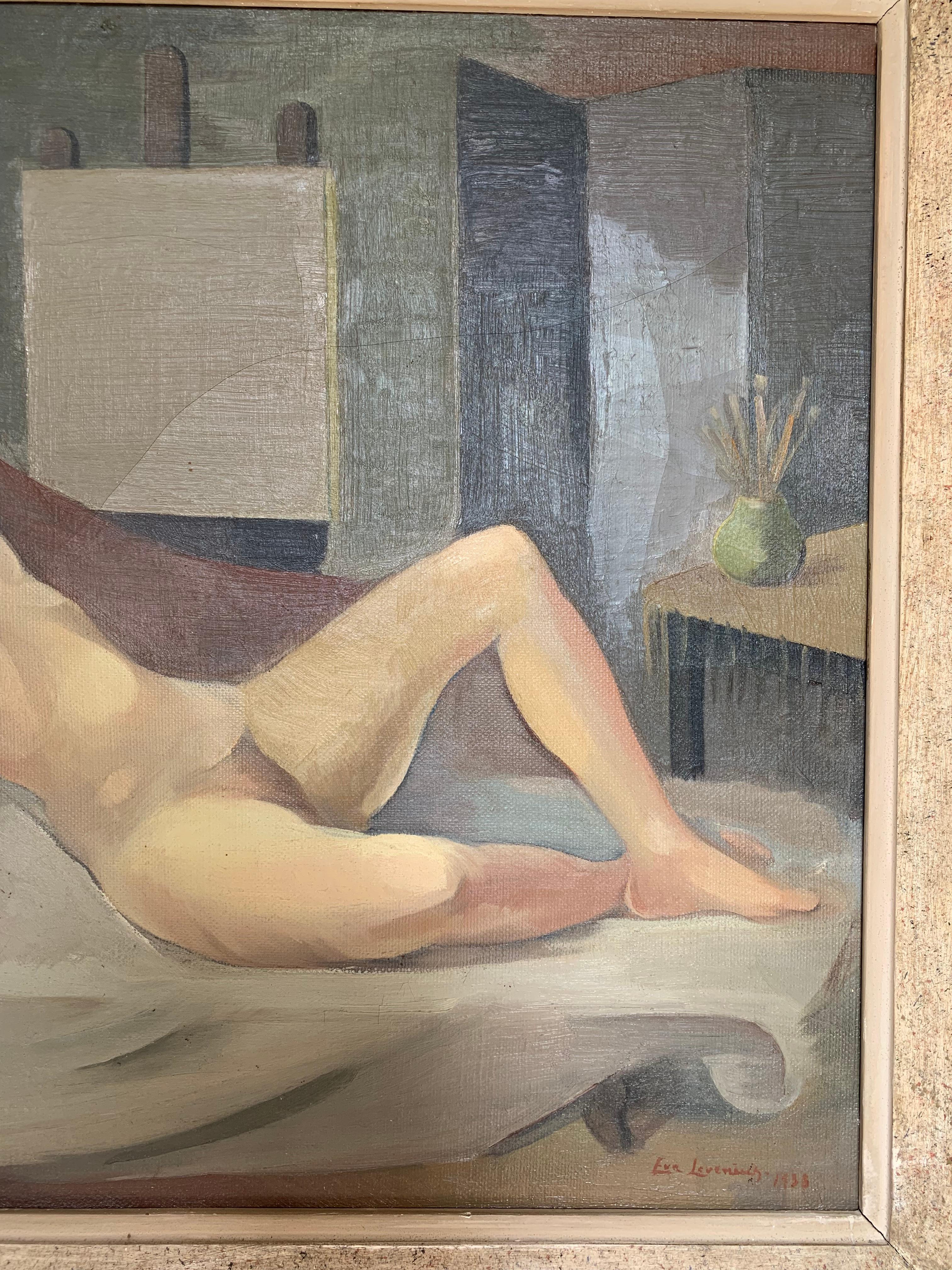 1930er Jahre Öl auf Leinwand 