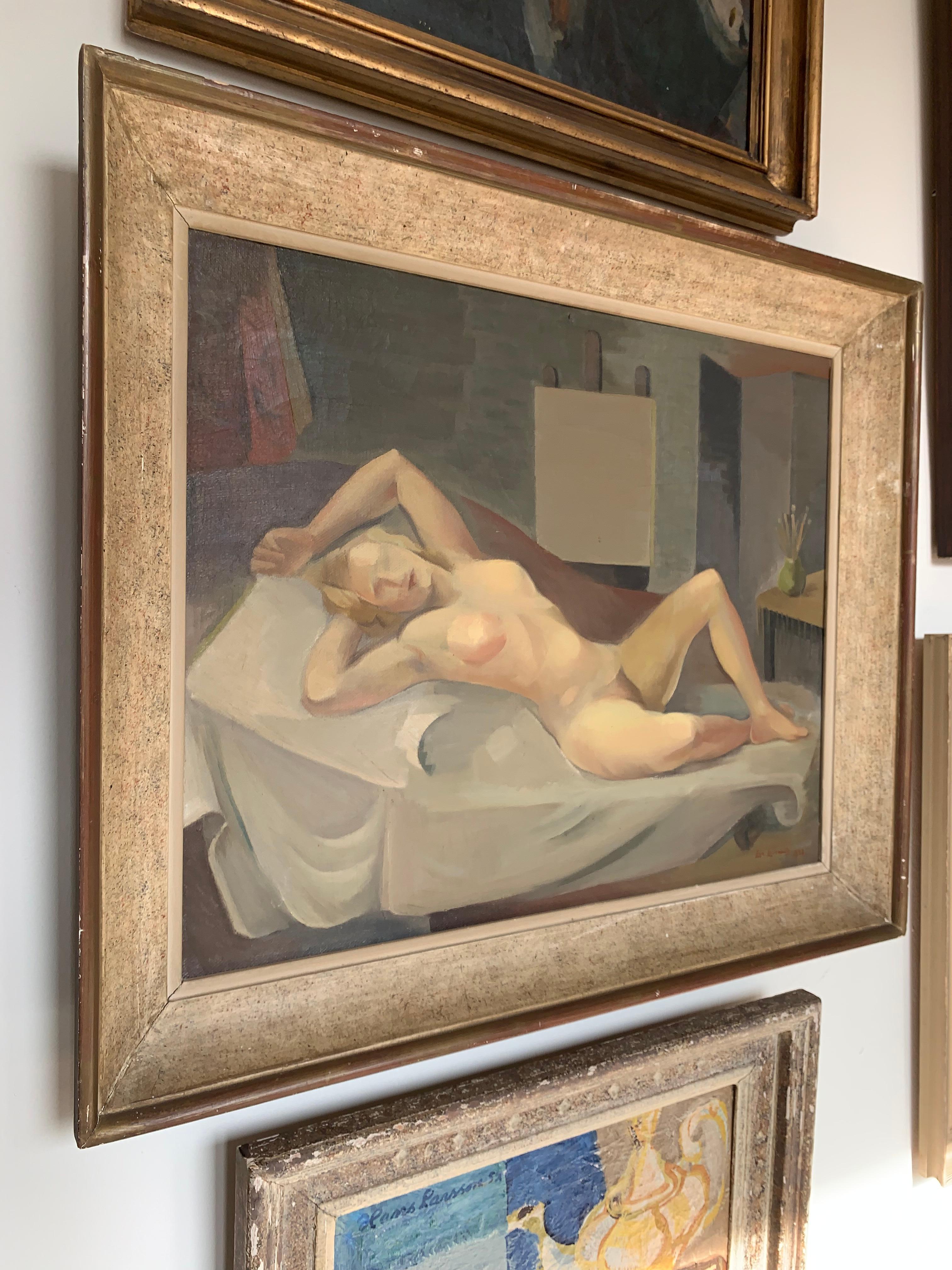 1930er Jahre Öl auf Leinwand 