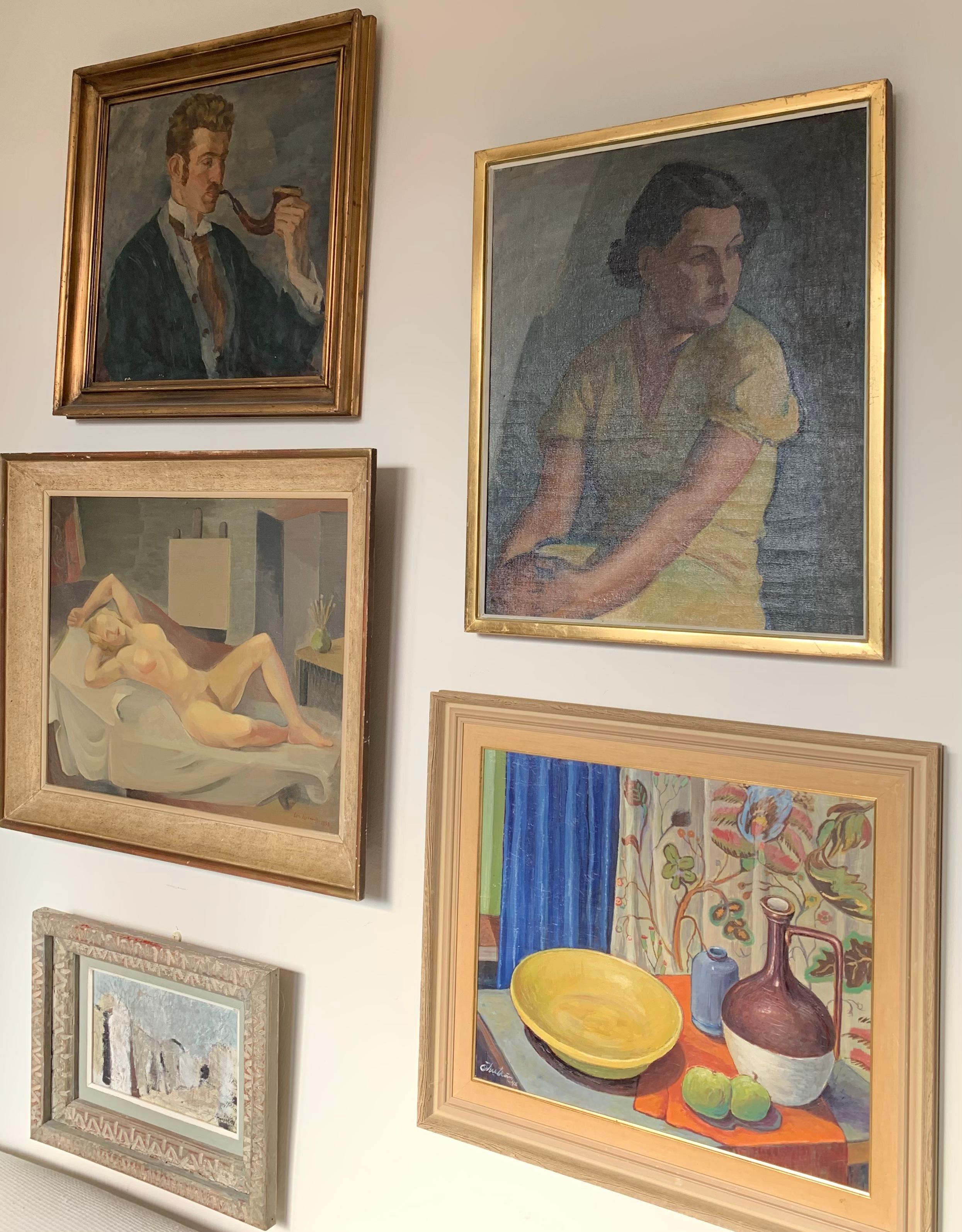 1930er Jahre Öl auf Leinwand 