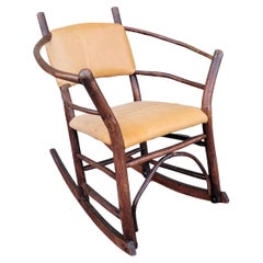 Vintage 1930's Old Hickory Barrel Back Rocking Chair