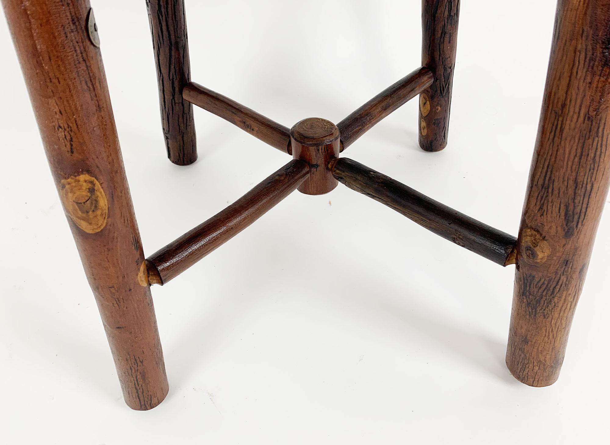 round hickory table