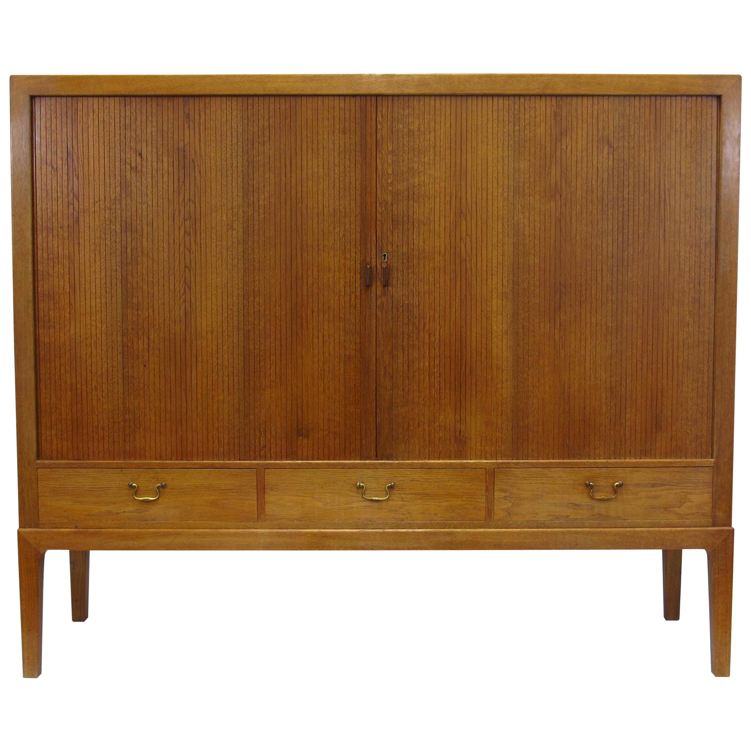 1930s Ole Wanscher Oak Sideboard Cabinet For Sale