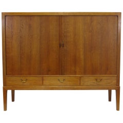 1930s Ole Wanscher Oak Sideboard Cabinet