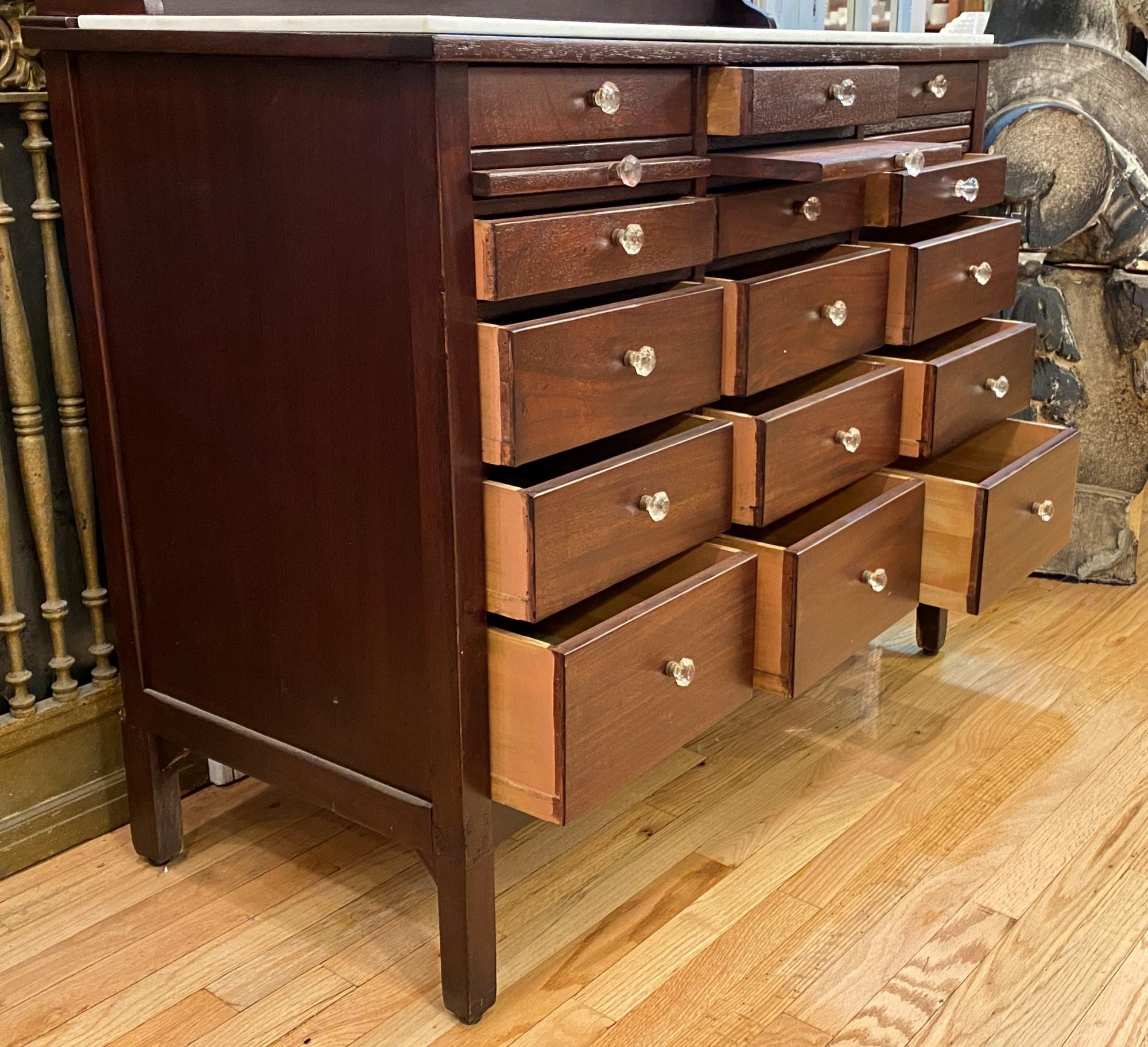 1930s Ophthalmic & Genothalmic Medical Cabinet Lots of Drawers and Cubbyholes 1