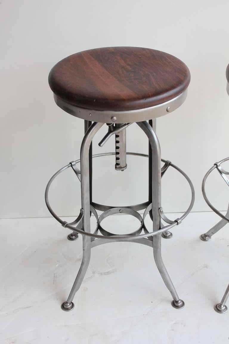 Industrial 1930s Original American Toledo Stool For Sale