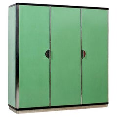 1930s original Art Deco Streamline wardrobe perfecty restored by ZEITLOS-BERLIN
