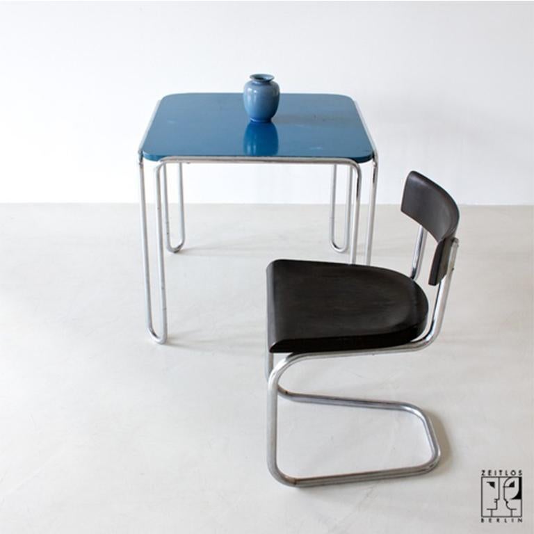 Allemand Table Bauhaus originale des années 1930 par  Marcel Breuer  Modèle B10 fabriqué par Thonet en vente