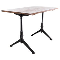 1930's Original Baumann Cast Metal Base Table (874.2)