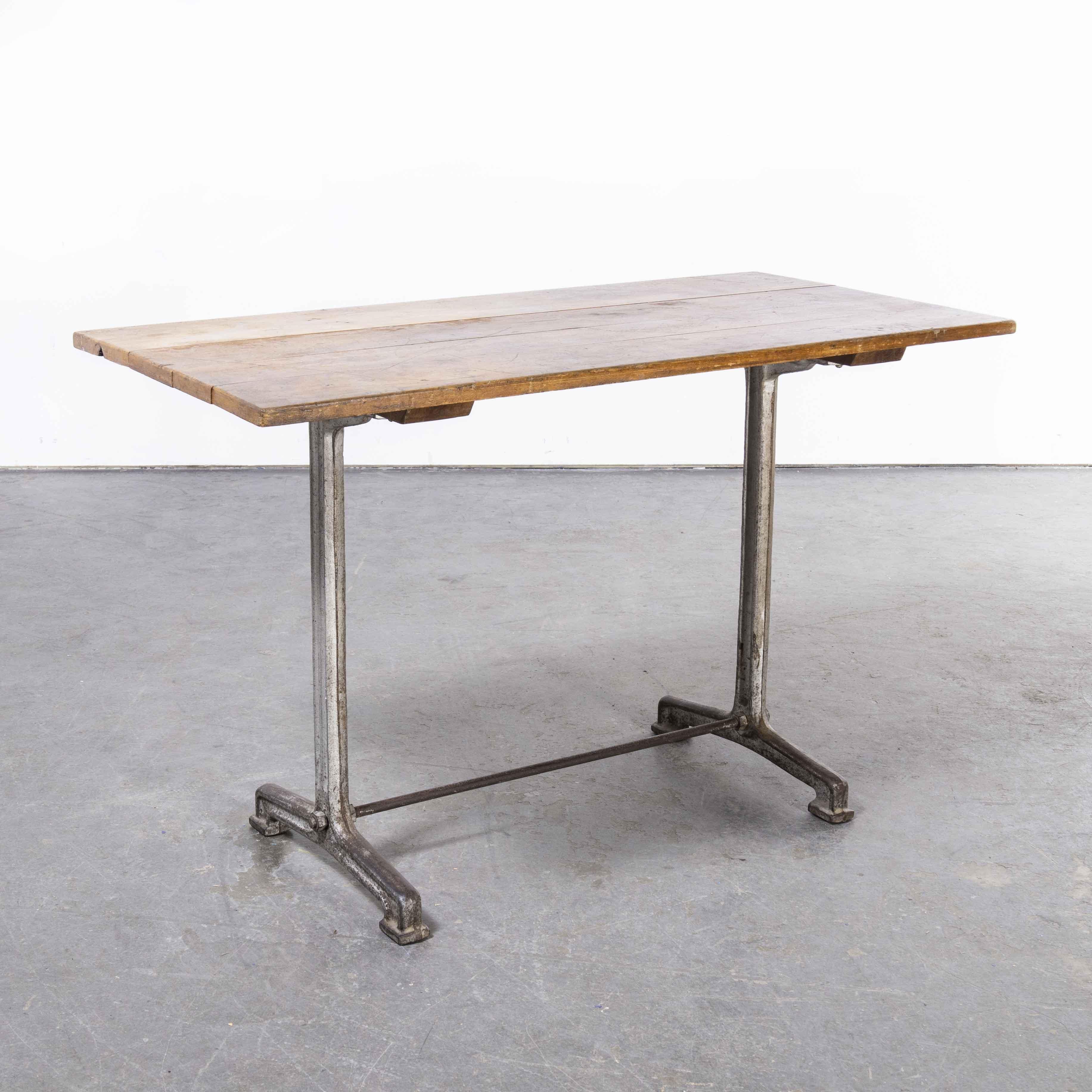 Mid-20th Century 1930's Original Cast Base Fischel Bistro Dining Table '1486.4' For Sale