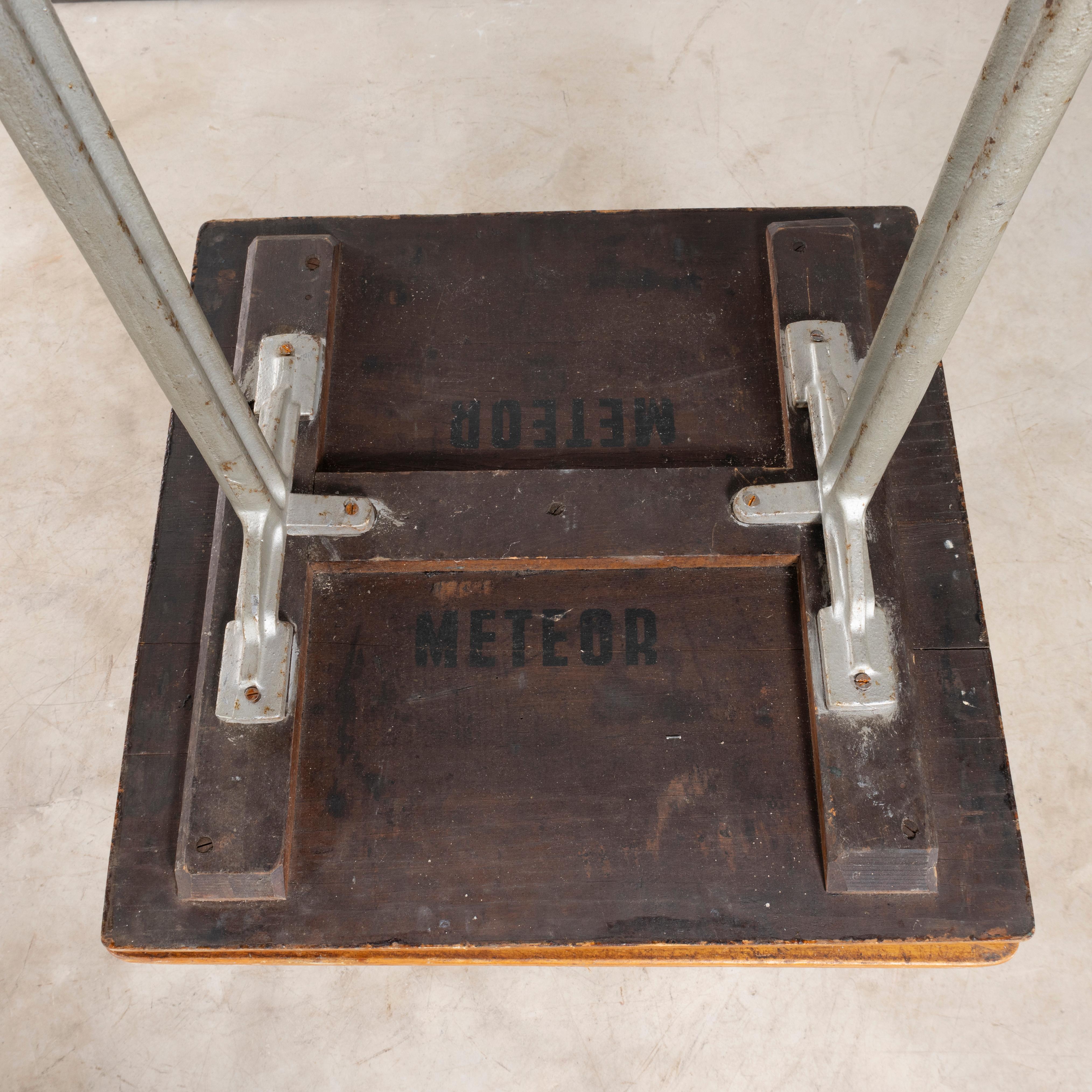 1930's Original Cast Base Fischel Bistro Dining Table. For Sale 3