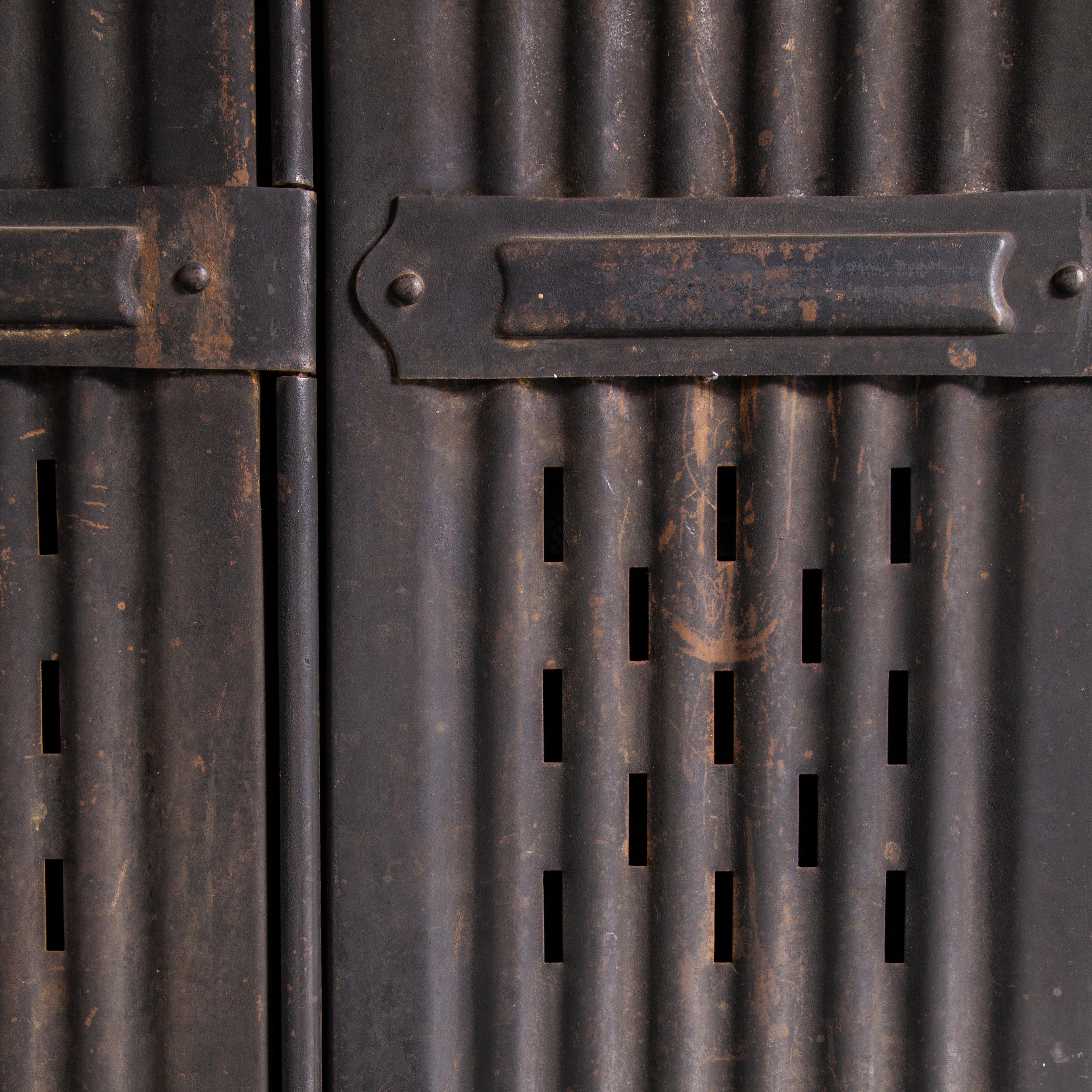 1930's Original Forge de Strasbourg, Strafor, Four Door Locker 2