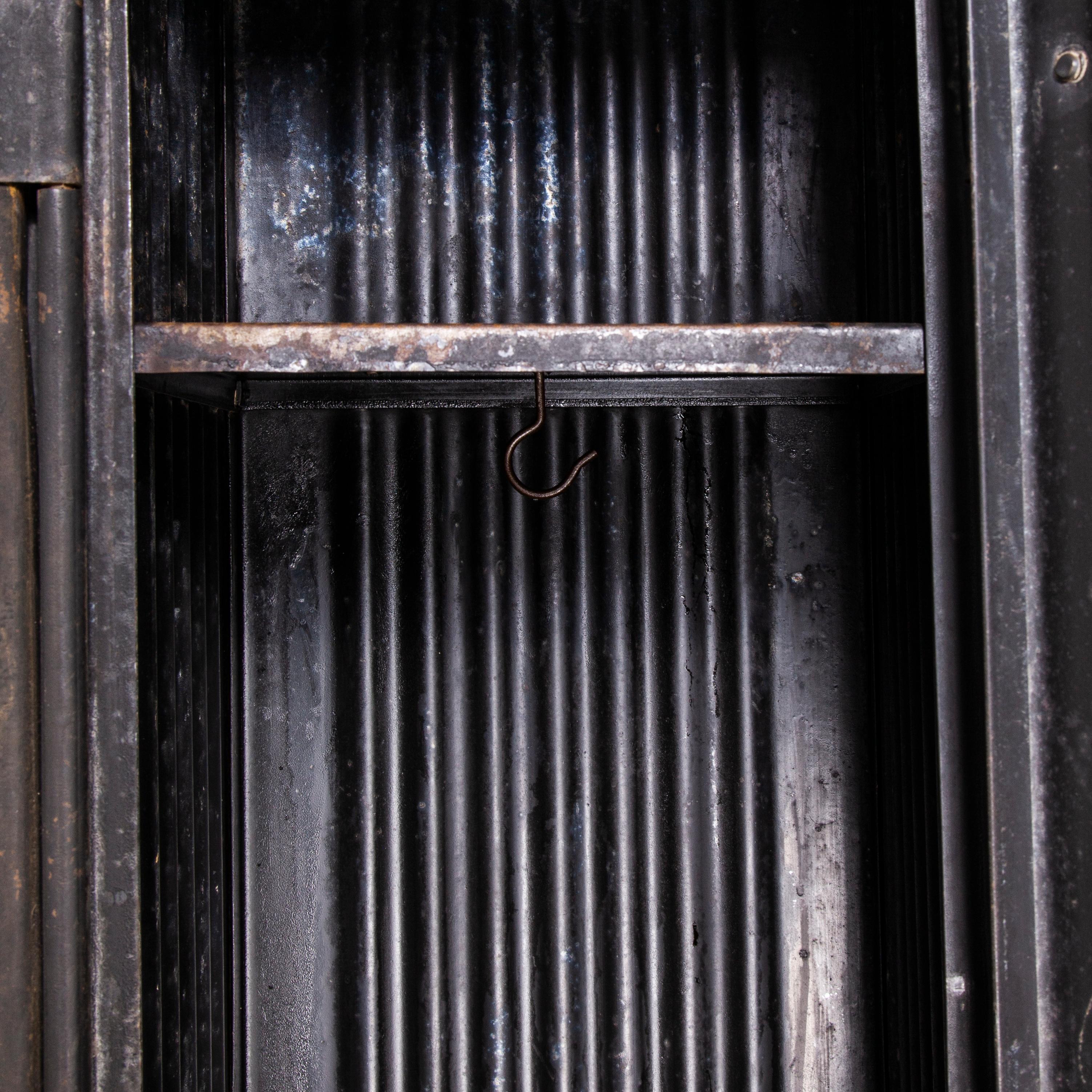 1930's Original Forge de Strasbourg, Strafor, Four Door Locker In Good Condition In Hook, Hampshire