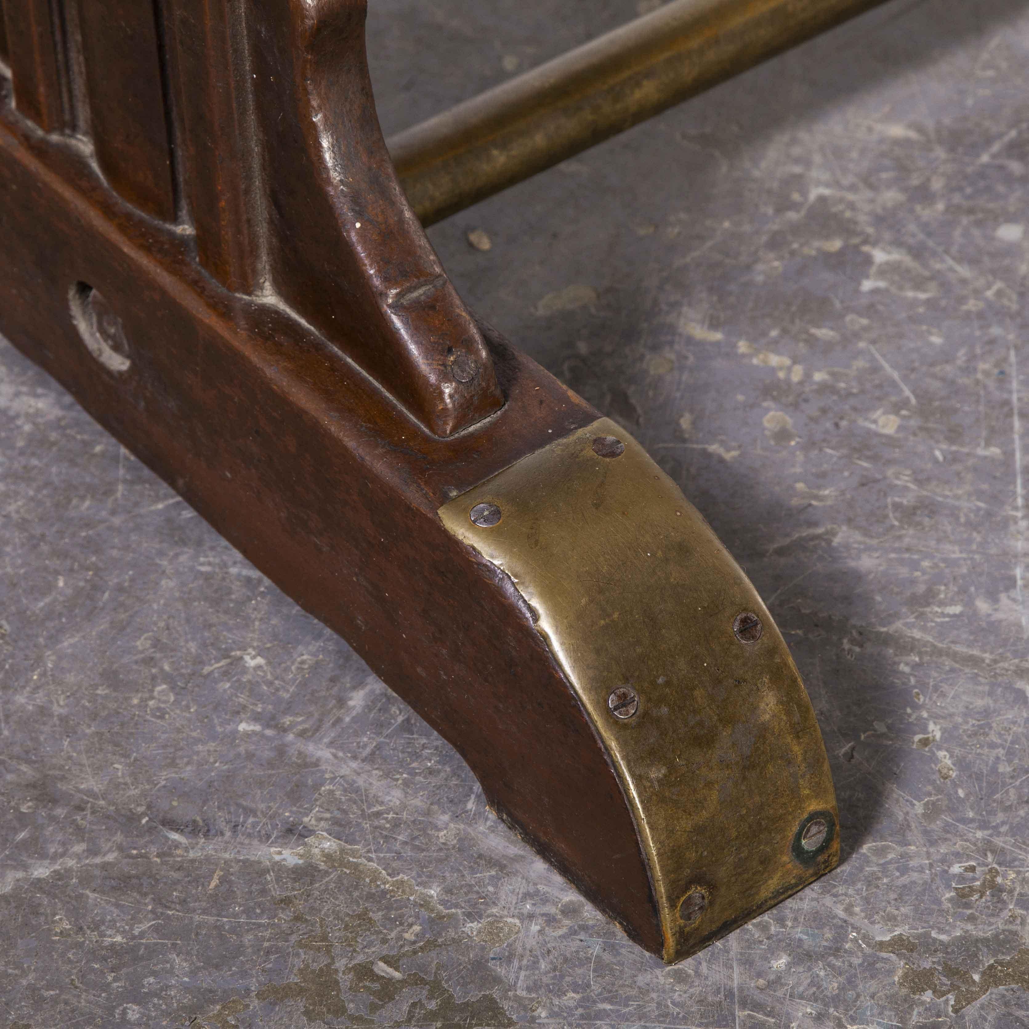 1930's Original French Café Table, Rectangular Dining Table 7