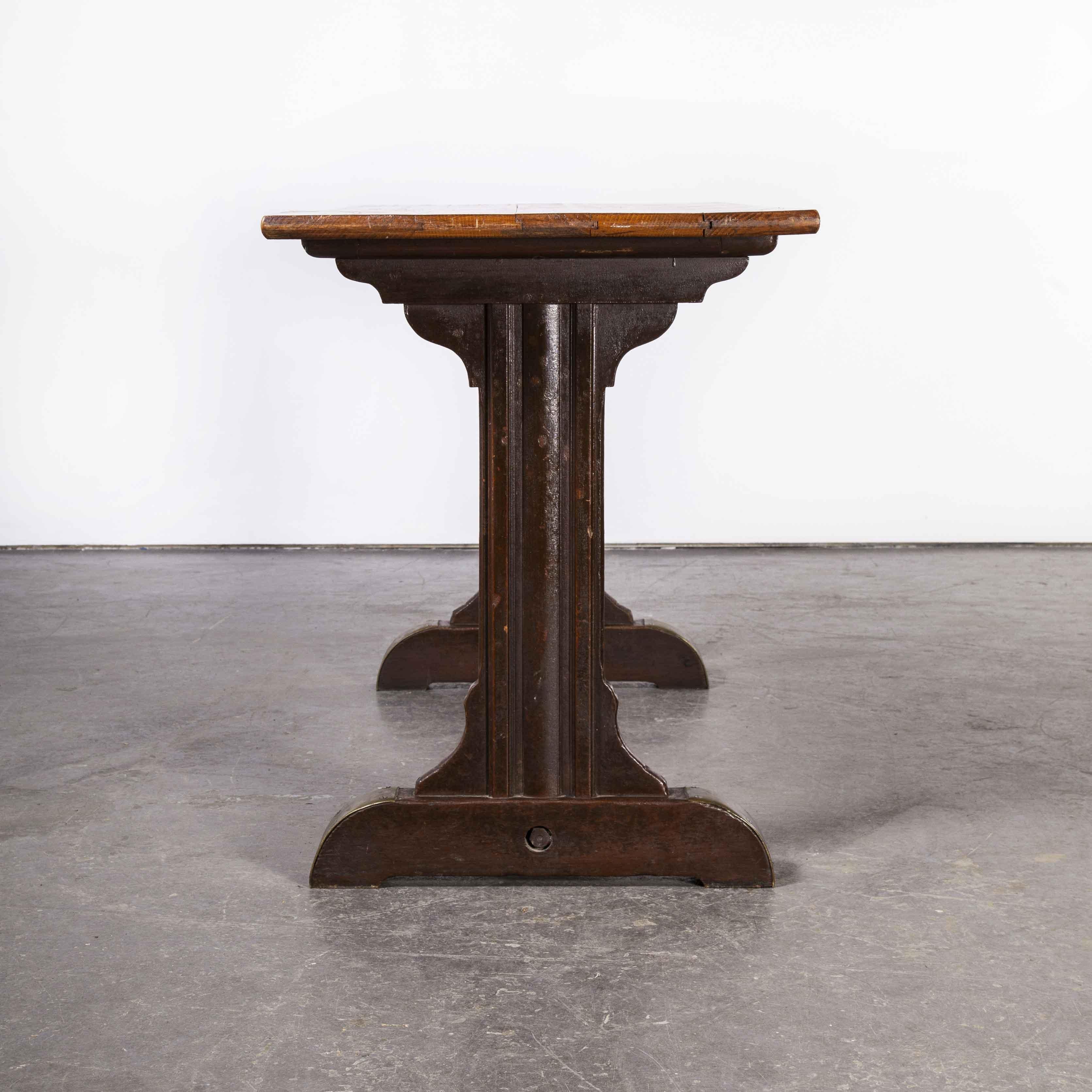 1930's Original French Café Table, Rectangular Dining Table 1