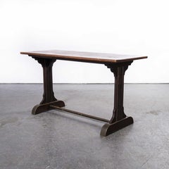 1930's Original French Café Table, Rectangular Dining Table Model 1114.3