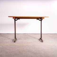 1930's Original French Cast Base Café Dining Table (3608)