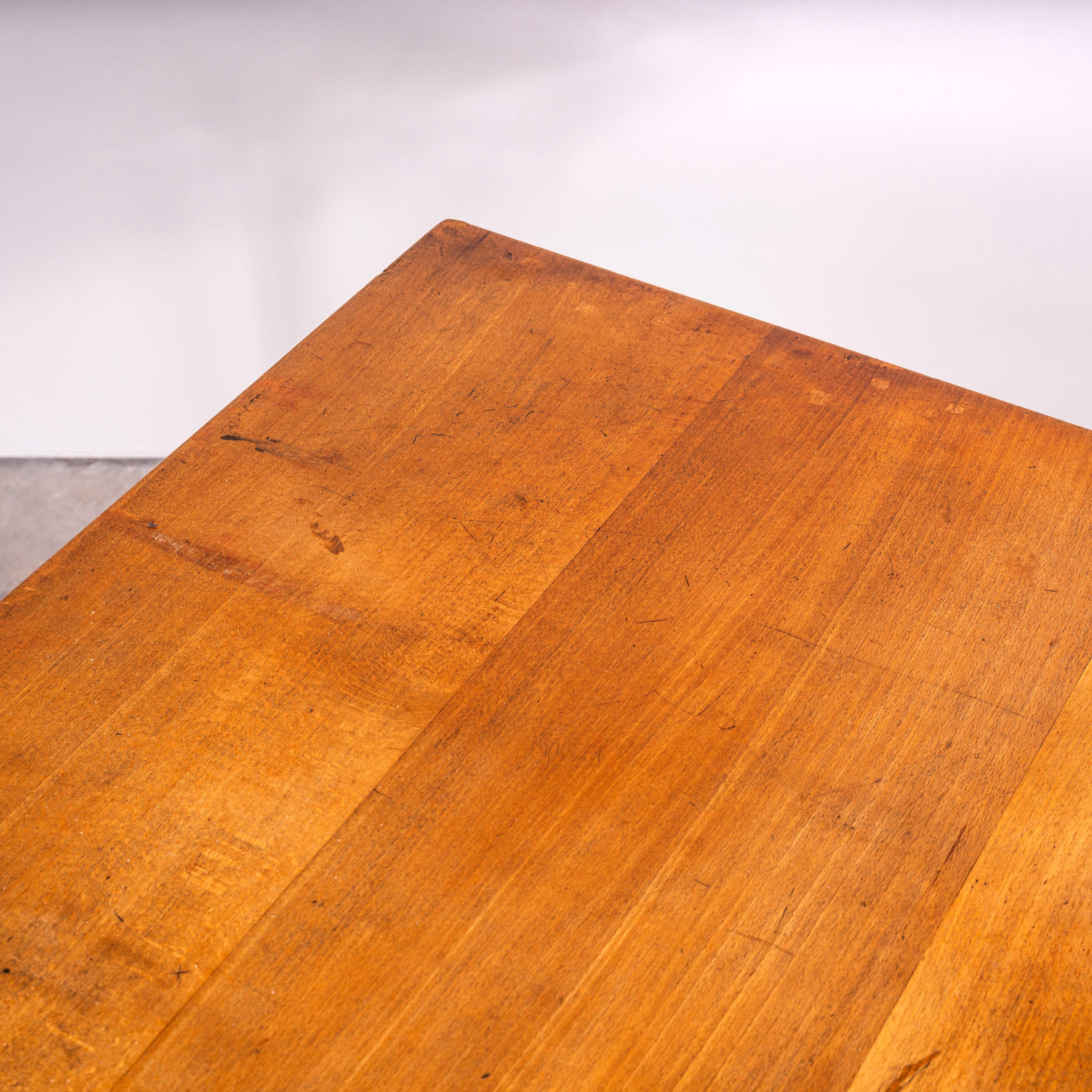 1930's Original French Cast Base Café Dining Table (3608) For Sale 1