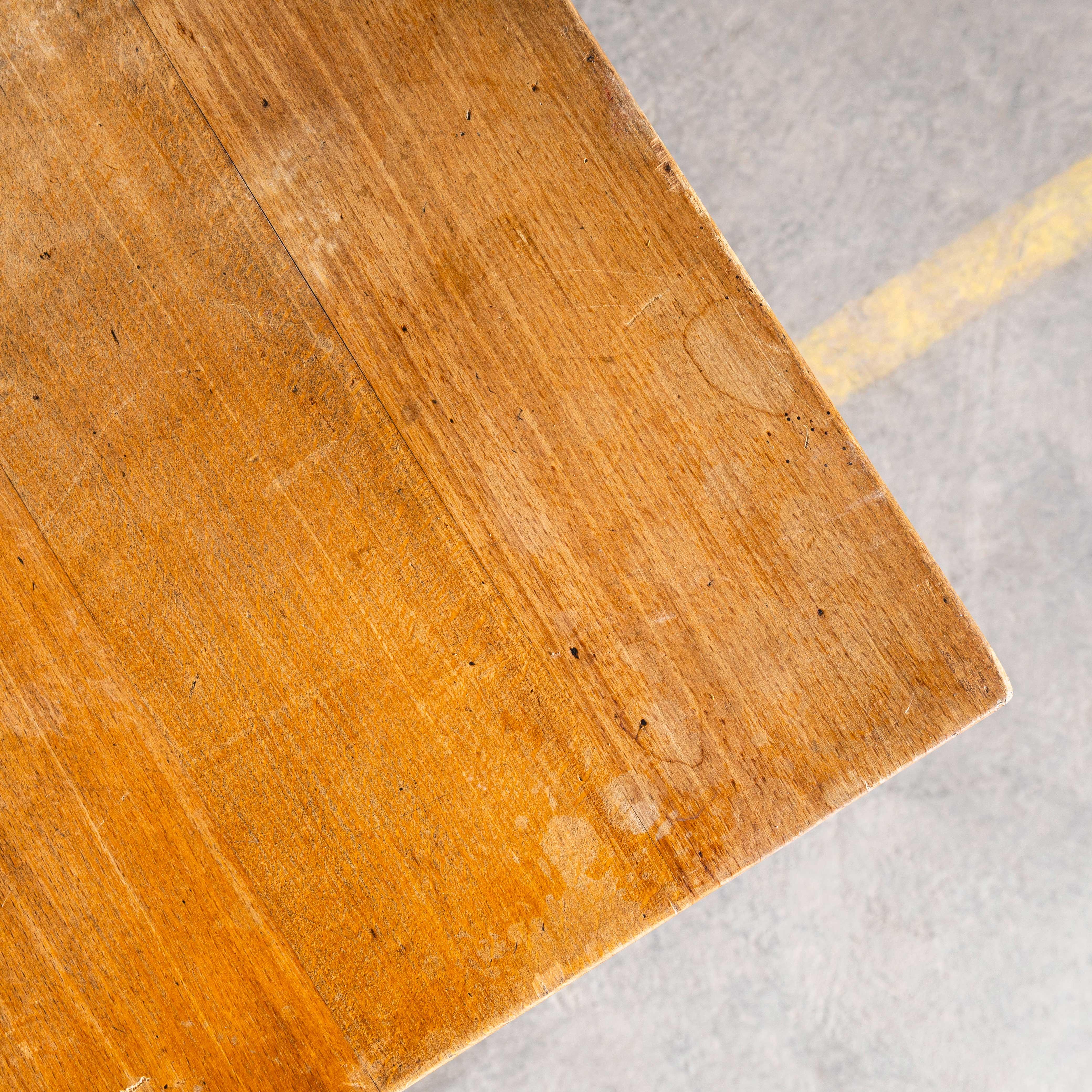 1930's Original French Cast Base Café Dining Table (3609) For Sale 2