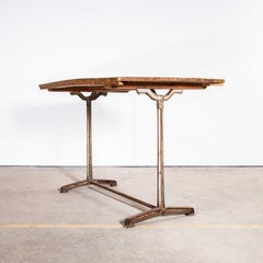 1930's Original French Cast Base Café Dining Table (3610)