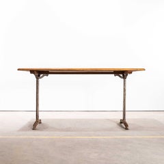 1930's Original French Cast Base Café Dining Table