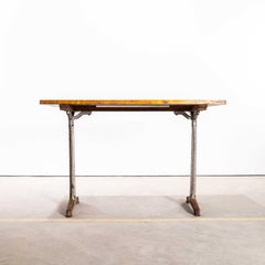 1930's Original French Cast Base Café Dining Table