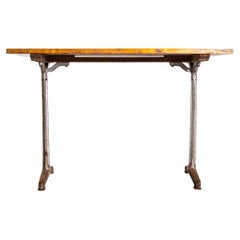 1930
s Original French Cast Base Café Dining Table