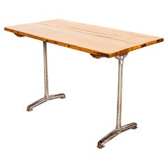 1930’s Original French Cast Base Café Dining Table