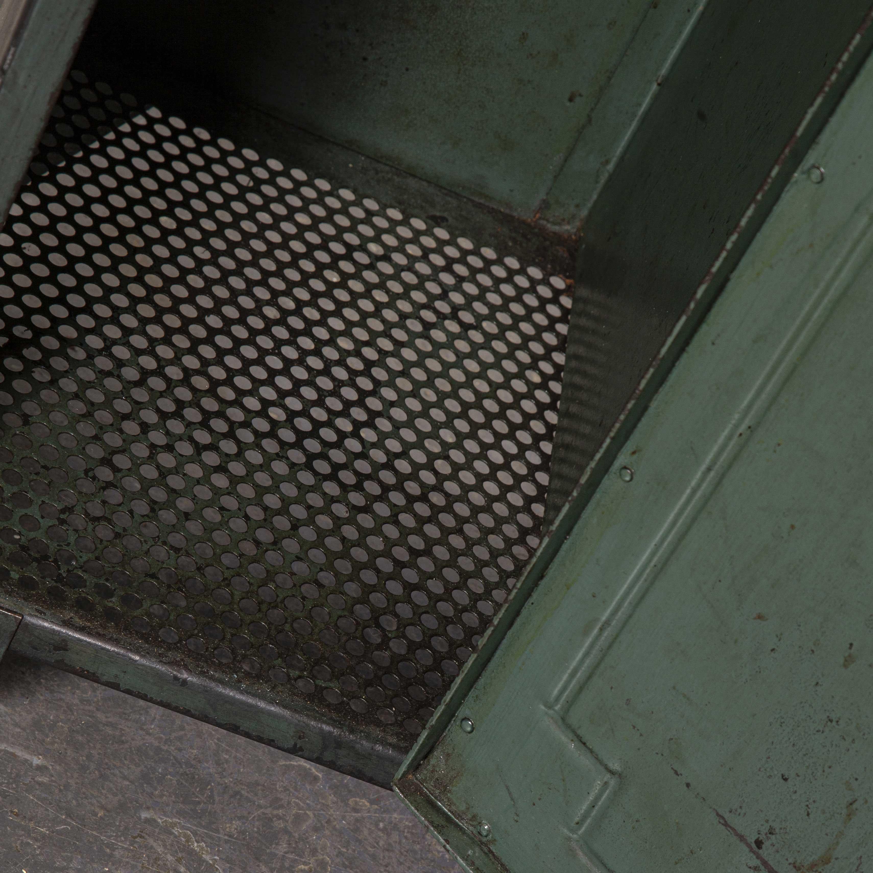 1930s Original French Metal Five-Door Locker by Gantois 8