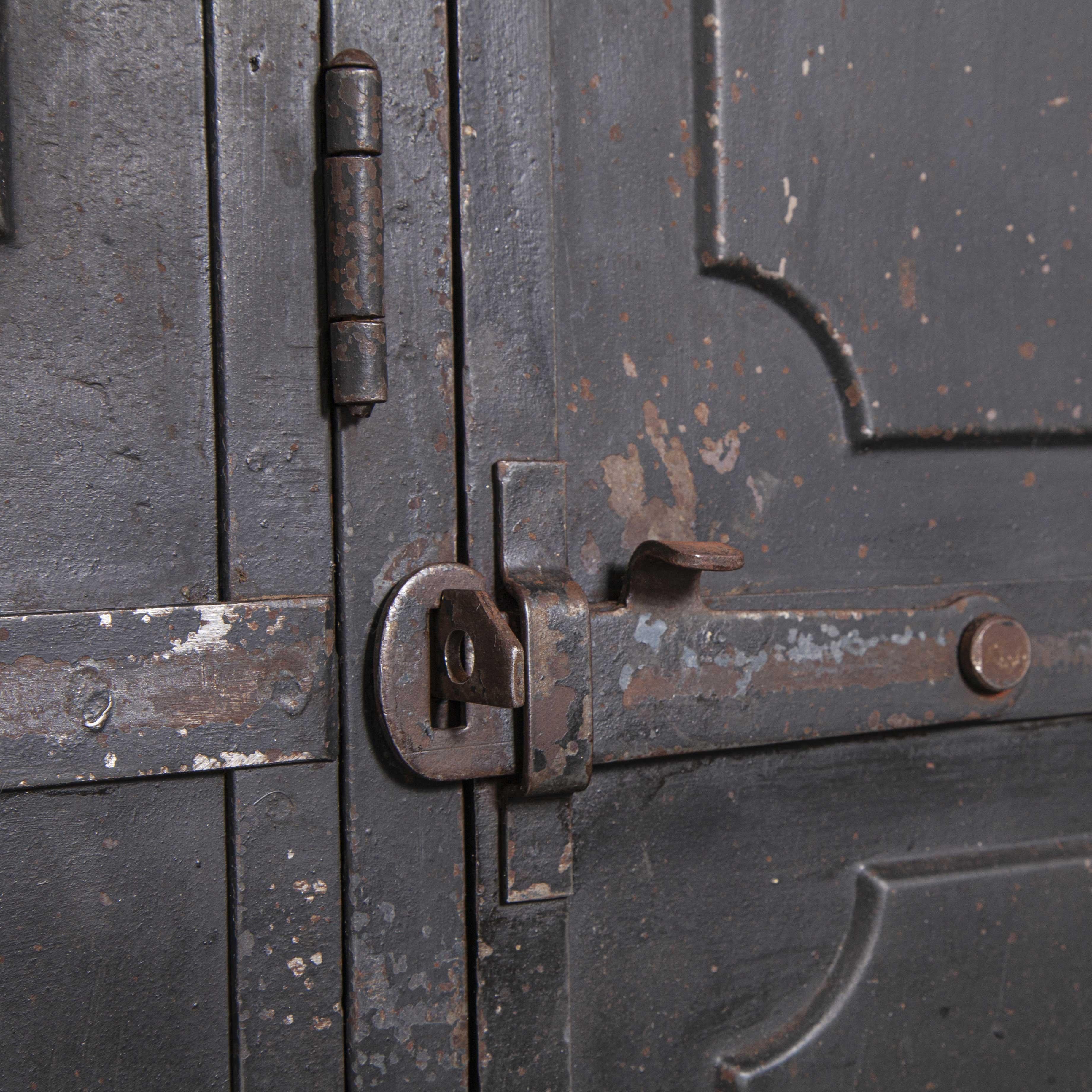 1930s Original French Metal Four-Door Locker by Gantois 16