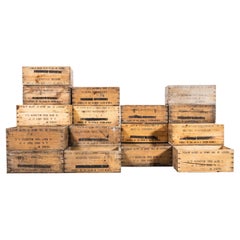 Cajas originales de exportación de envío de fruta de los años 30 - Lote pequeño disponible