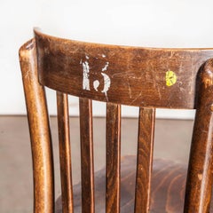 1930s Original Marked Thonet Bentwood Dining Chairs, Set of Six