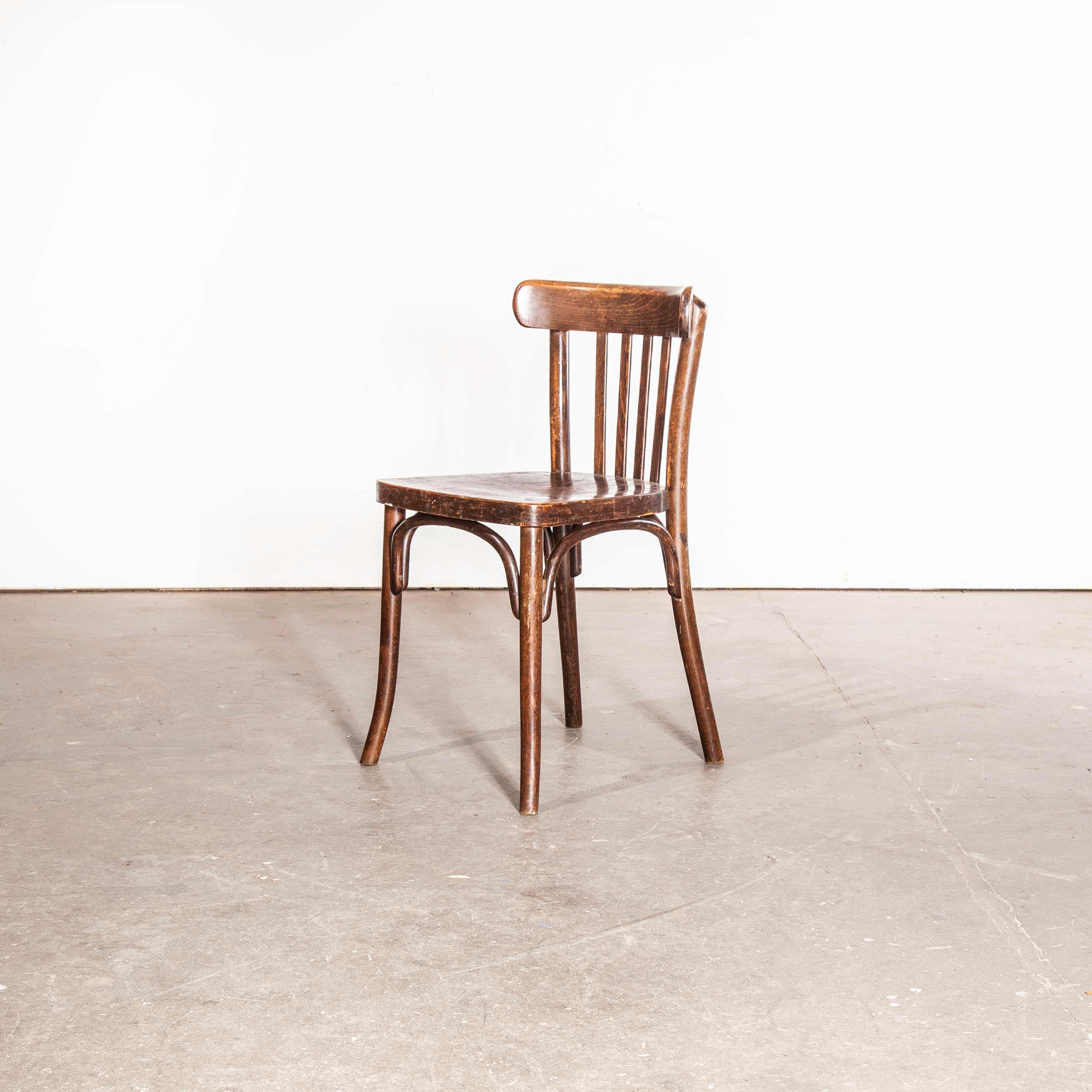 Mid-20th Century 1930s Original Marked Thonet Bentwood Dining Chairs, Various Quantity Available