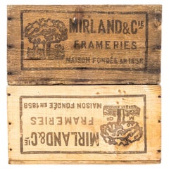 1930's Original Shipping Export Crates Mirland - Pareja
