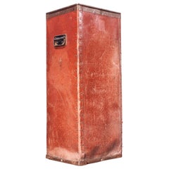 Vintage 1930s Original Suroy Tall Industrial Storage Box, with Grab Handles