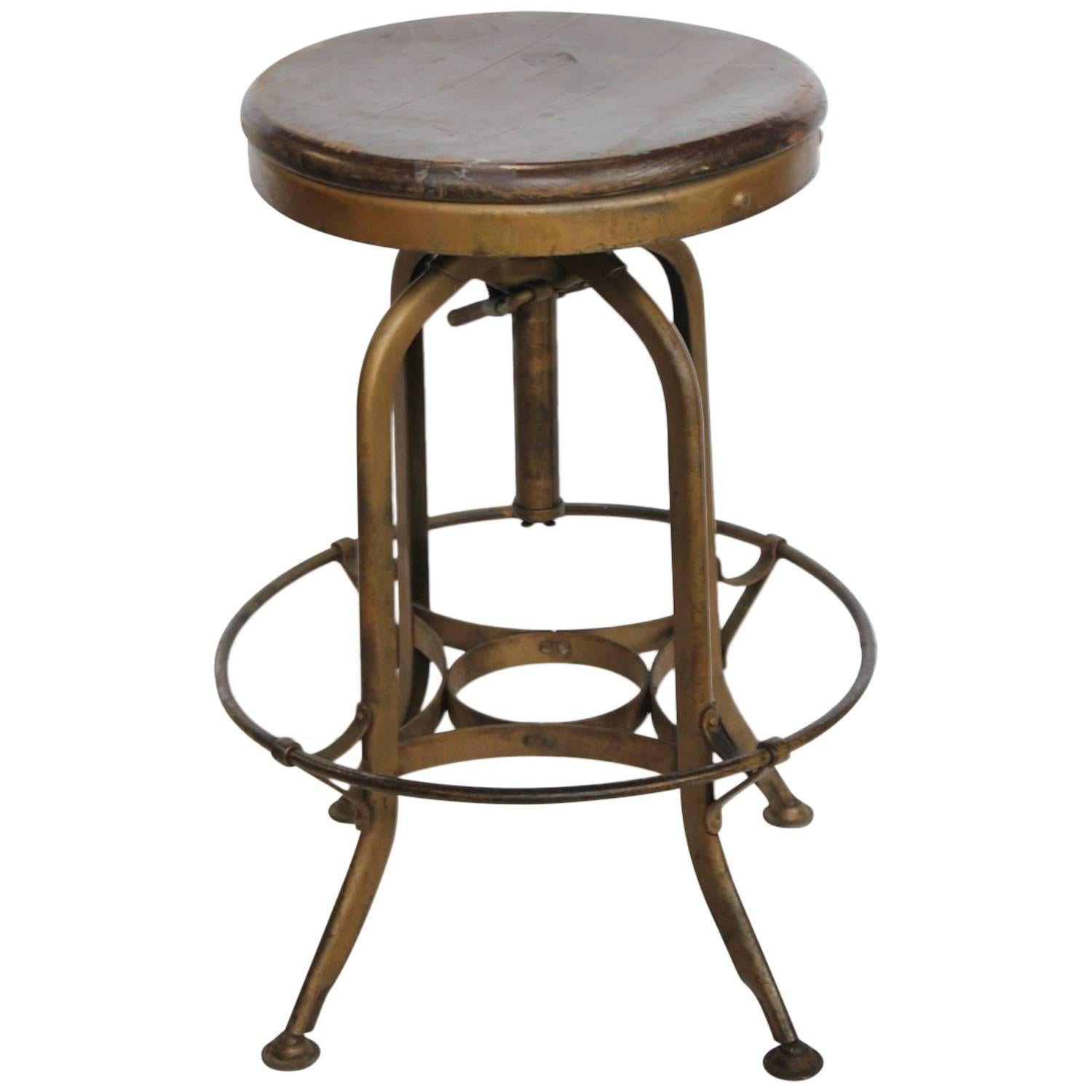 1930s Original Toledo Drafting Stool For Sale