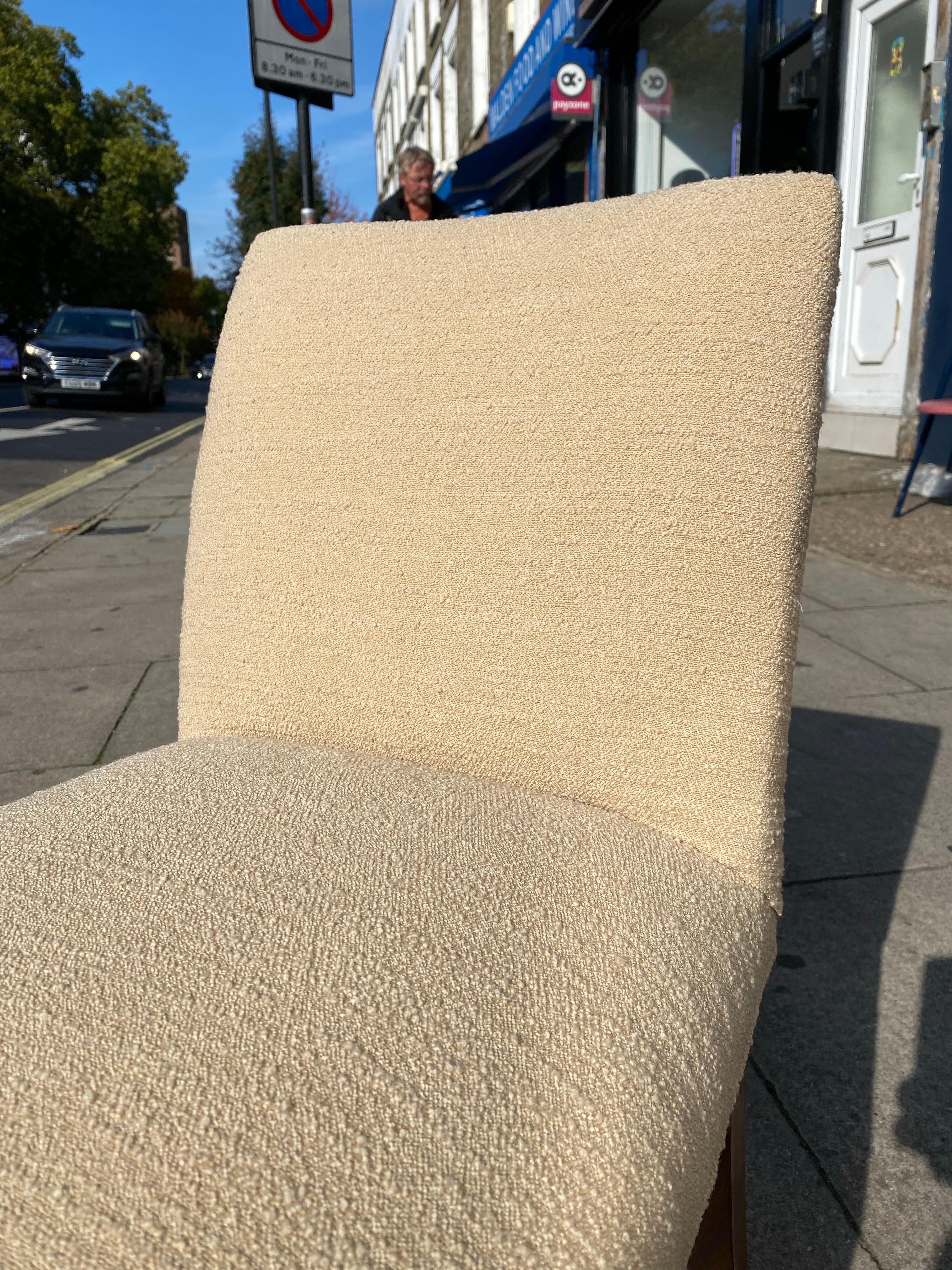 1930 Osvaldo Borsani attribuito a una sedia in legno di palissandro, lana, Italia Art Déco in vendita 5