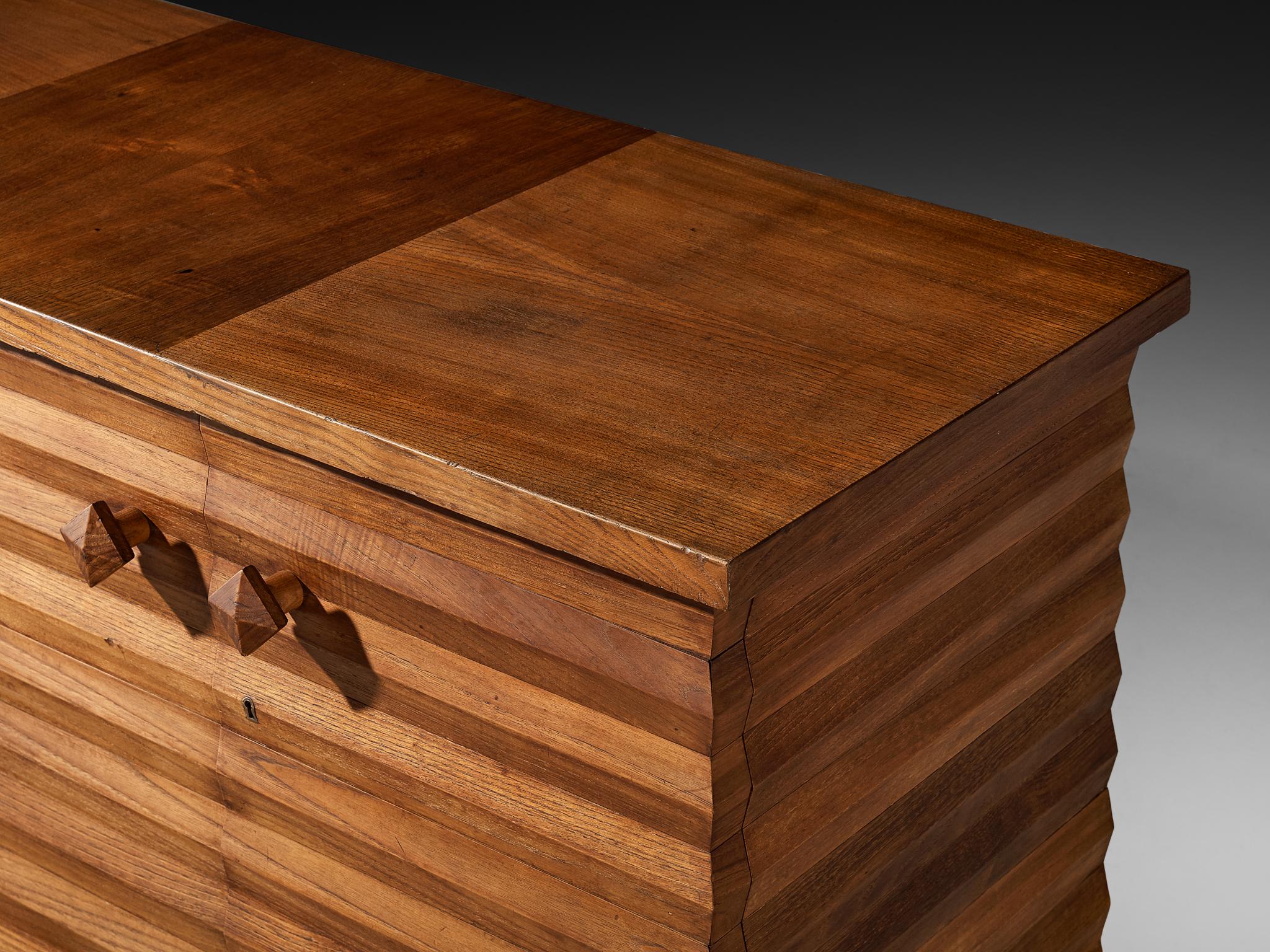 1930s Osvaldo Borsani for ABV Sideboard in Chesnut For Sale 1