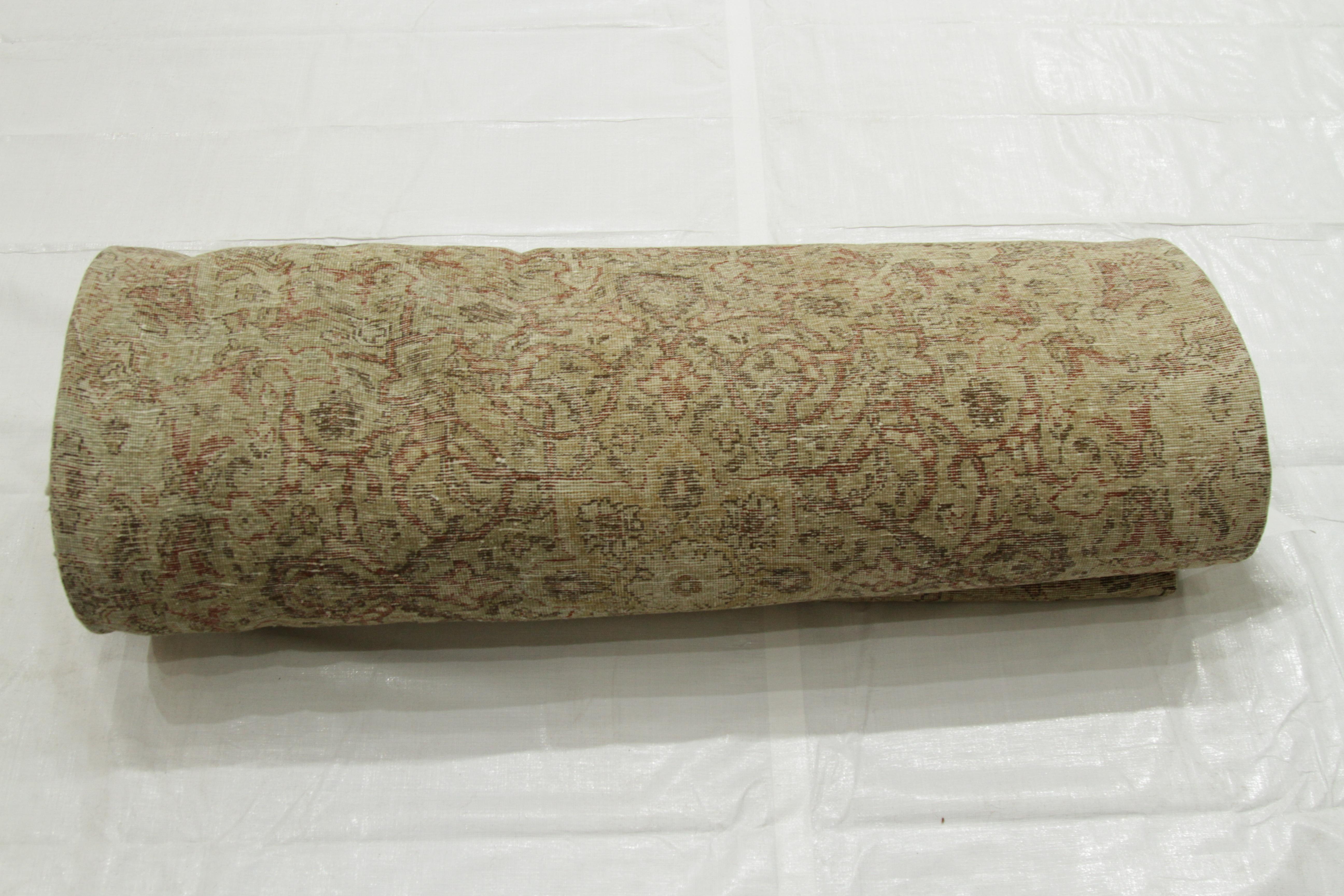  1930s Oversized Antique Persian Tabriz Rug with Ornate Tribal Patterns For Sale 4