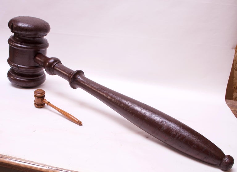 1930s Oversized Folk Art Wooden Gavel For Sale at 1stDibs oversized gavel