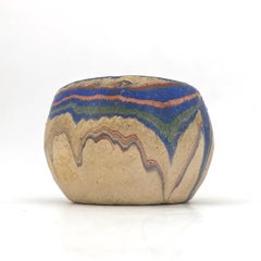 1930s Ozark Swirl Pottery Early Touring Souvenir Cactus Bowl Dish Roadside Gift