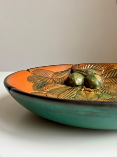 1930 P. Ipsens Enke Plat décoratif en châtaignier, Sørensen